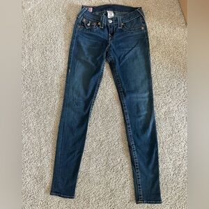 True Religion Skinny Jeans size 26 Y2K 2000s denim